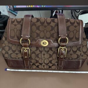 Elegant Brown Designer Shoulder Bag